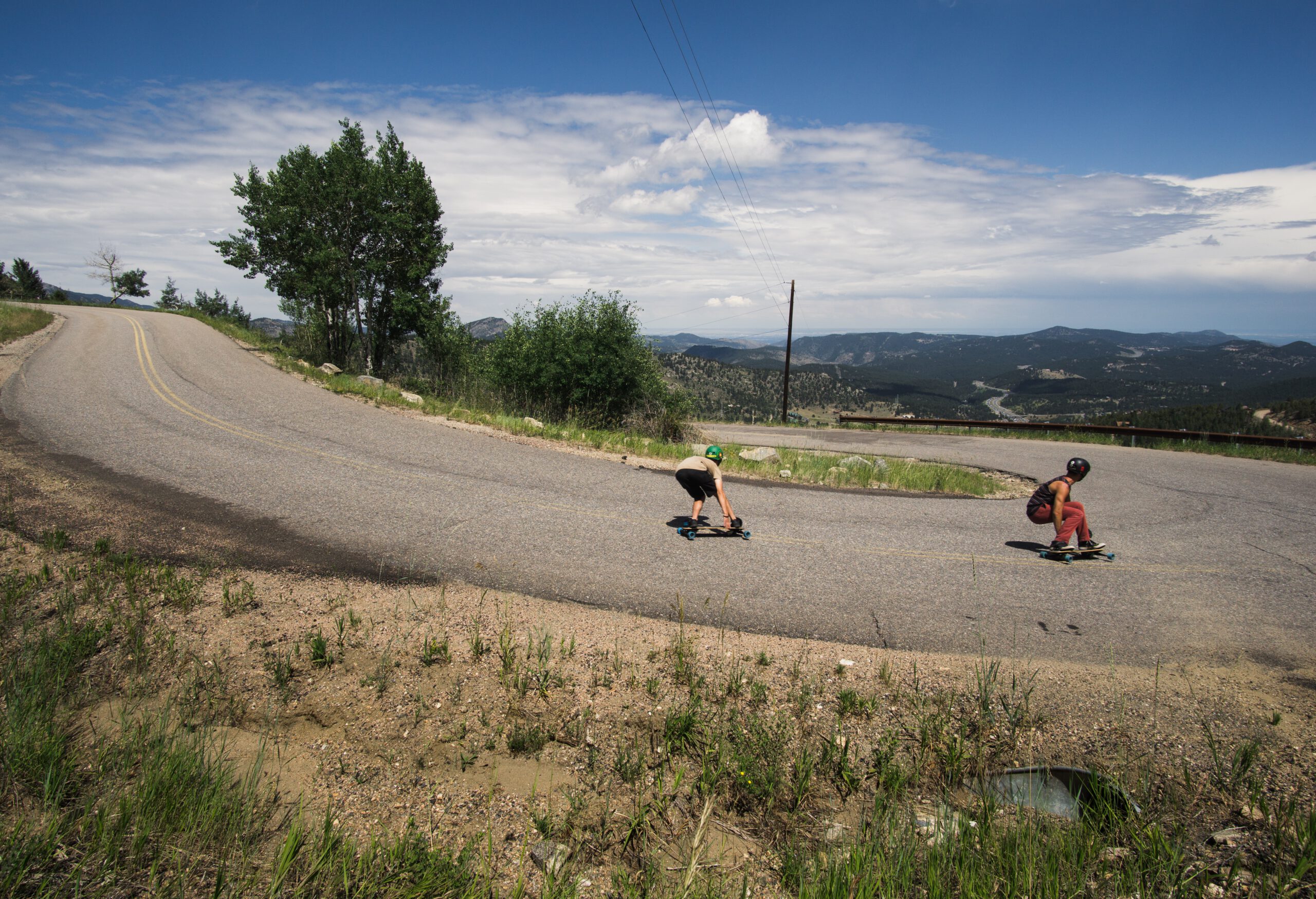downhill